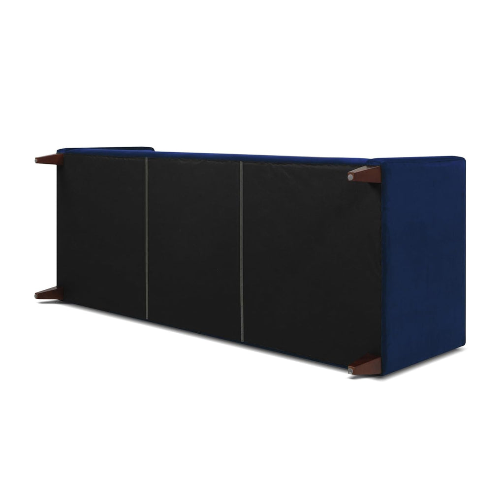 84" Navy Blue Tufted Velvet Sofa D4809