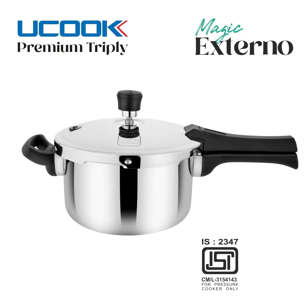 3 Litre Triply Stainless Steel Induction Pressure Cooker A74881