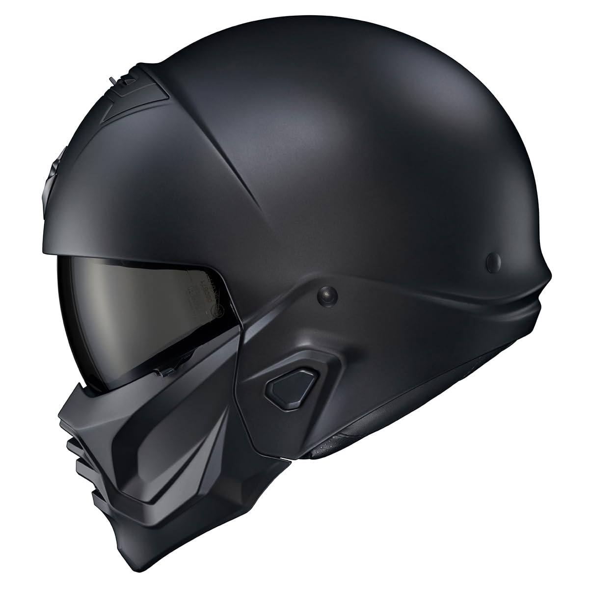 Matte Black Open Face 3/4 Motorcycle Helmet DOT Approved Large Y3049