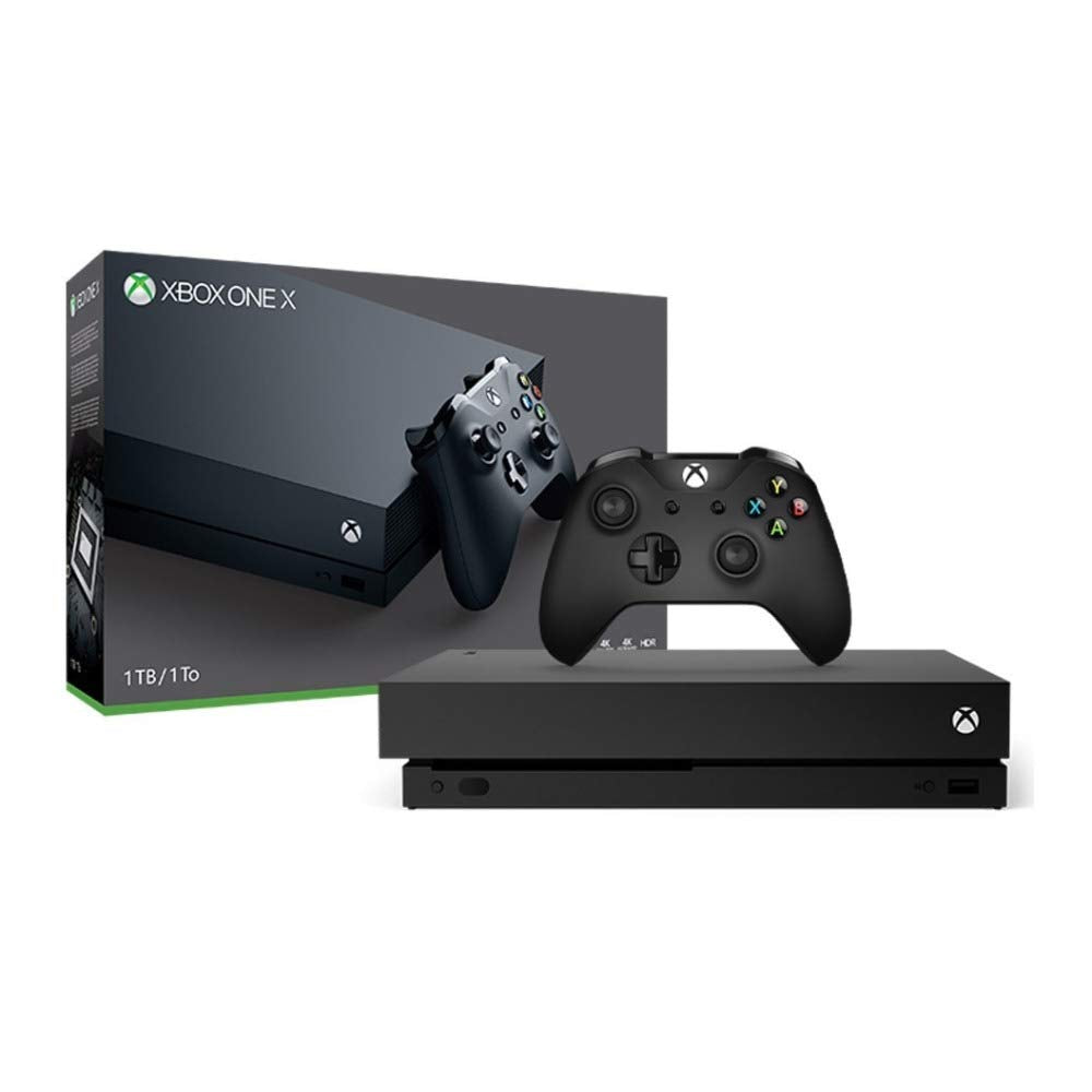 Xbox One X 1TB Gaming Console with Wireless Controller, Headset, Wired Controller and Game S323181