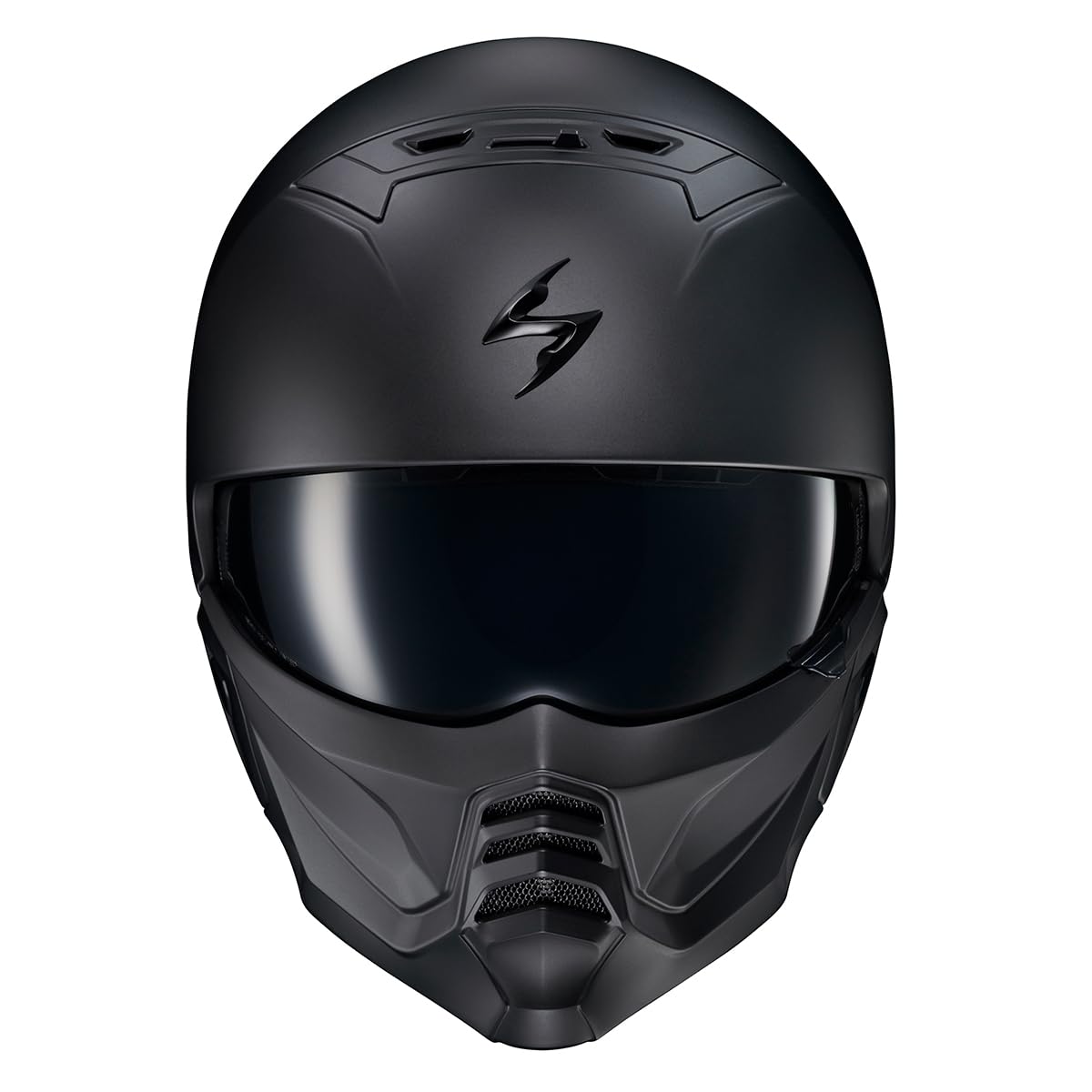 Matte Black Open Face 3/4 Motorcycle Helmet DOT Approved Large Y3049