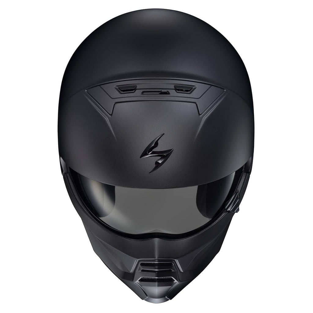 Matte Black Open Face 3/4 Motorcycle Helmet DOT Approved Large Y3049