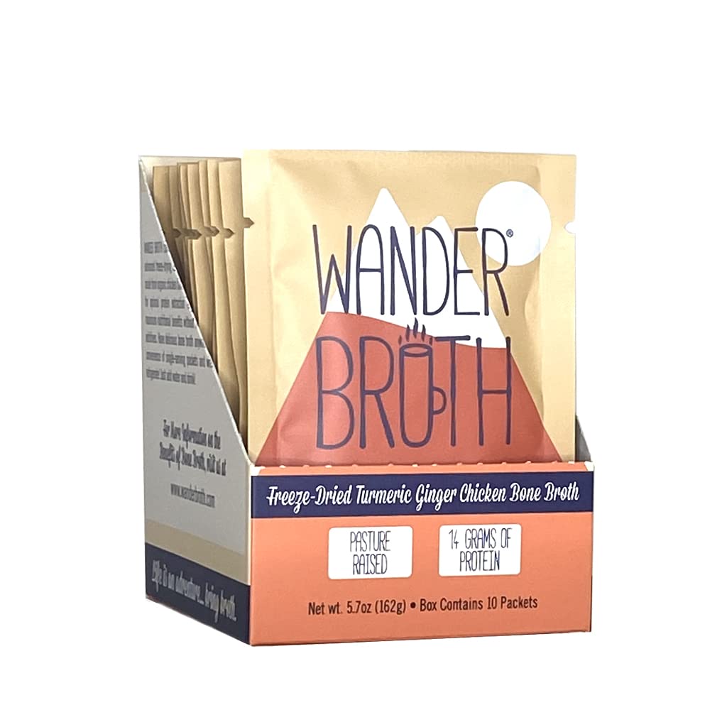 Organic Turmeric Ginger Chicken Bone Broth 10 Pack U223