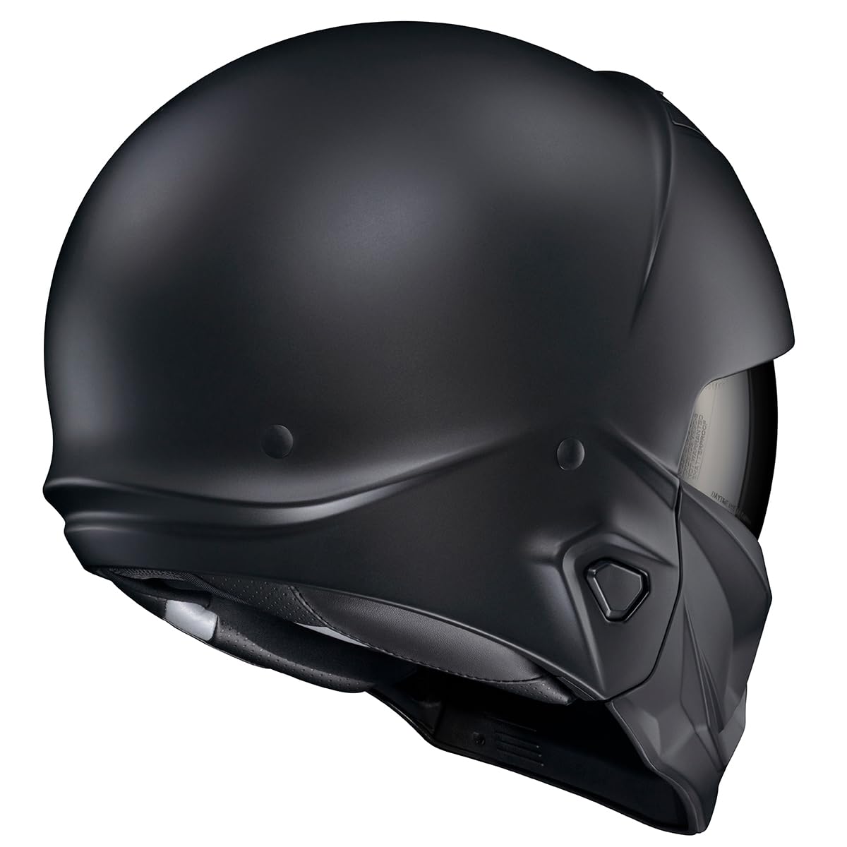 Matte Black Open Face 3/4 Motorcycle Helmet DOT Approved Large Y3049