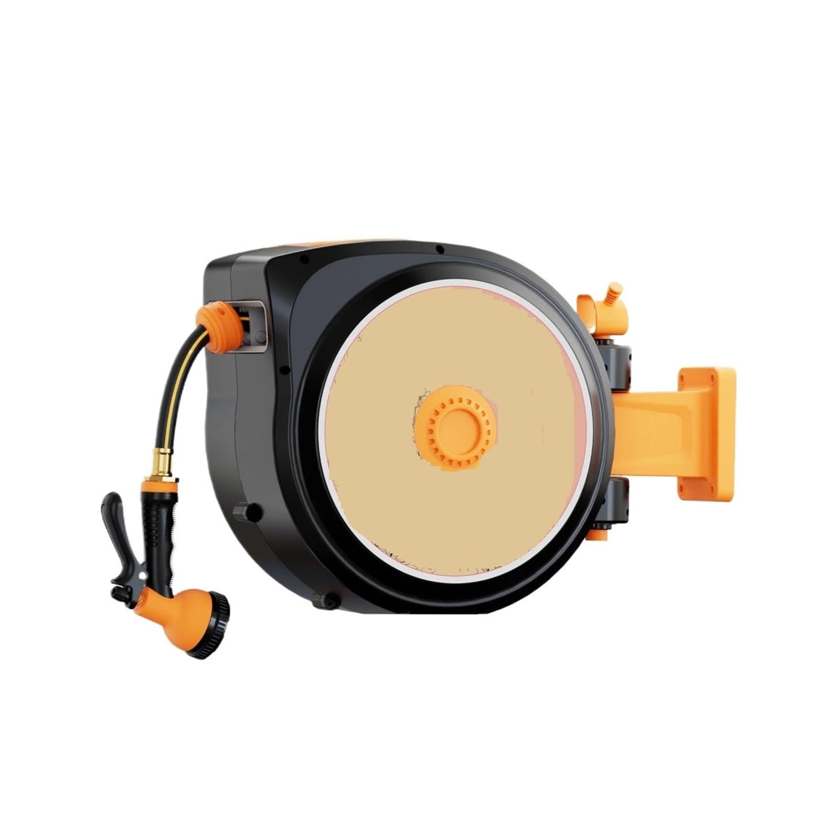 Retractable Garden Hose Reel 5/8 in x 100 ft Wall Mount H17454