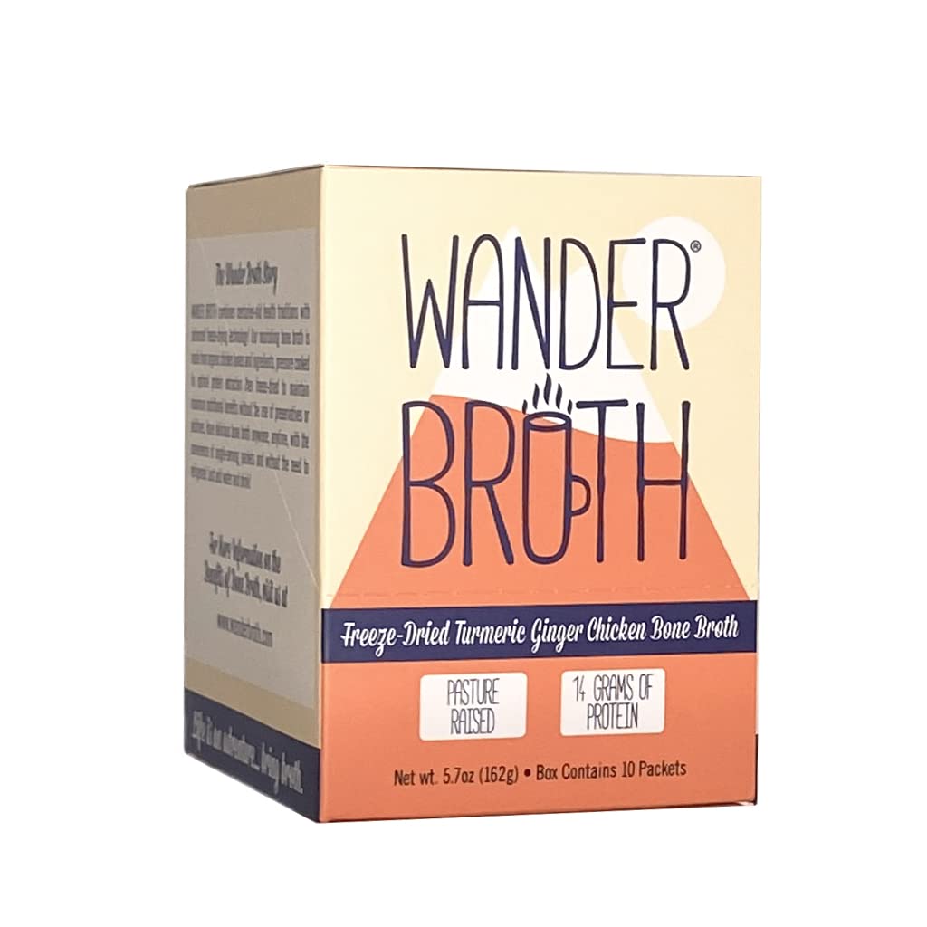 Organic Turmeric Ginger Chicken Bone Broth 10 Pack U223