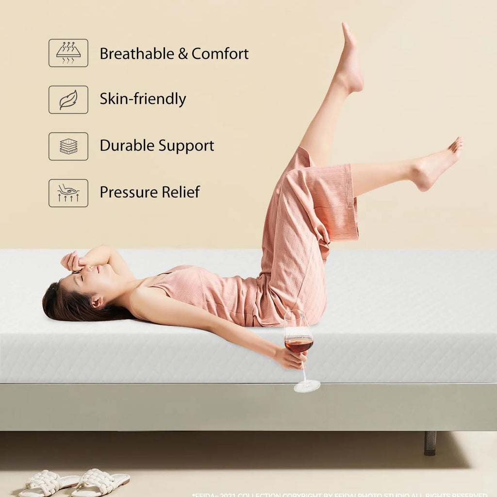 5 inch Memory Foam Twin Mattress with Washable Cover E7757