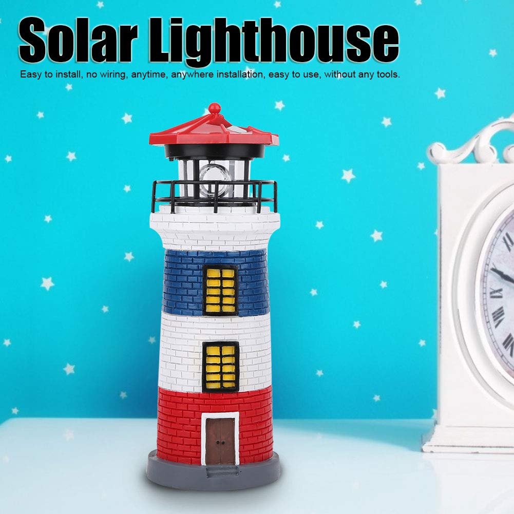 Solar Lighthouse Statue Outdoor Light O128094
