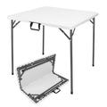 34" White Folding Card Table U895