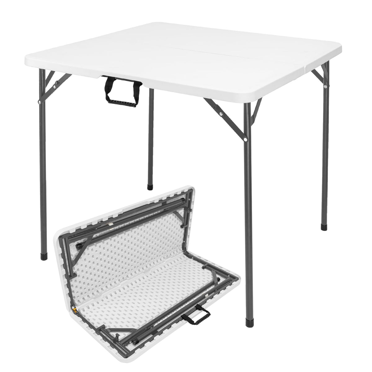 34" White Folding Card Table U895