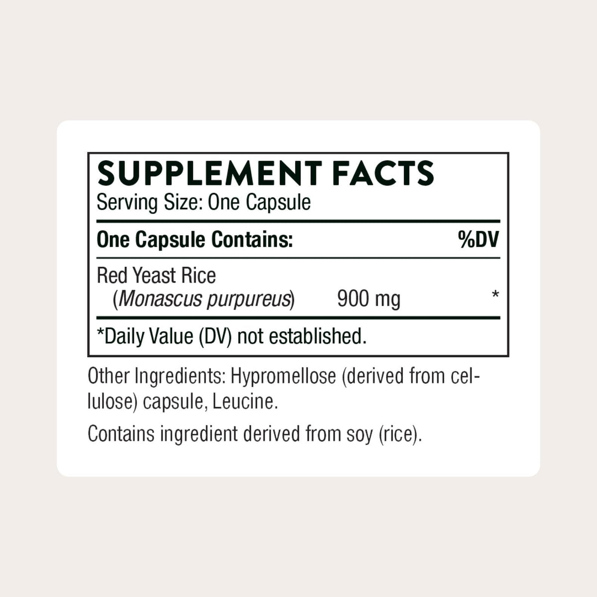 Red Yeast Rice 900 mg 120 Capsules J310446