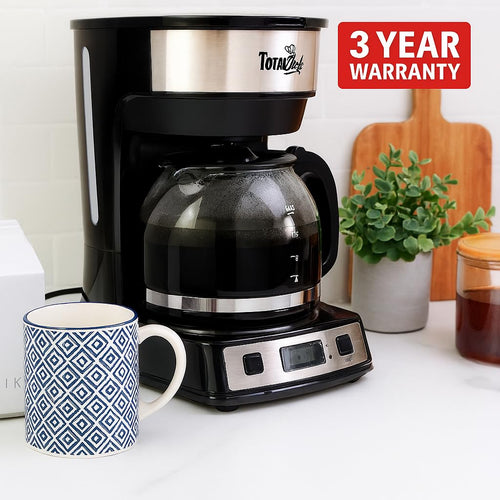 12-Cup Programmable Drip Coffee Maker with Glass Pot U19004