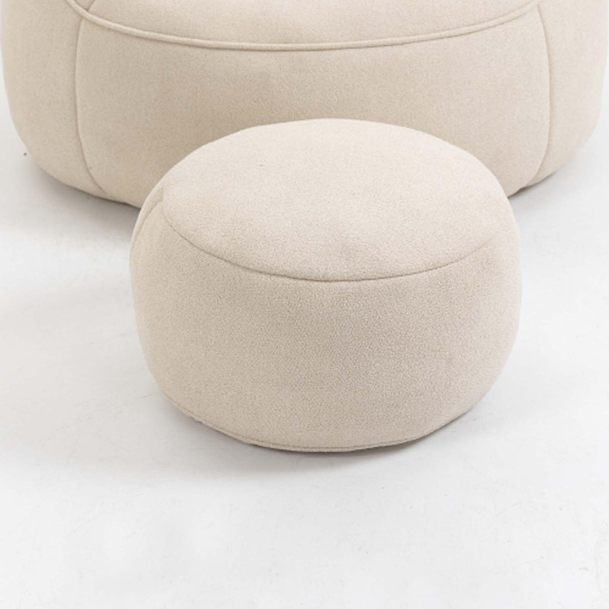 Microfiber Memory Foam Bean Bag Chair with Ottoman D465