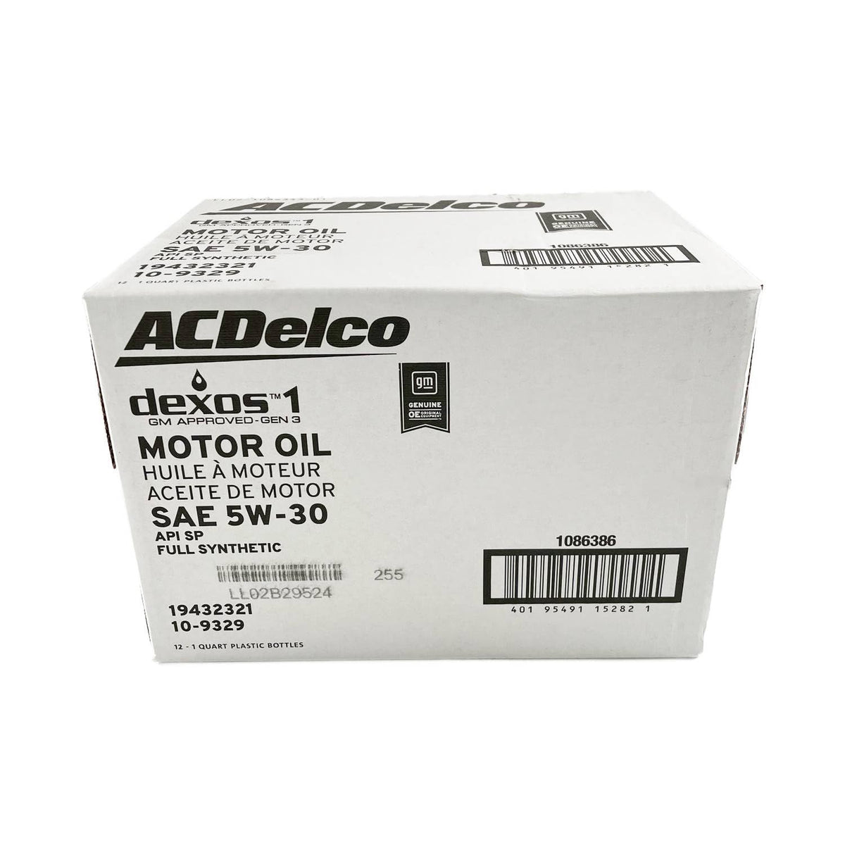 5W-30 Full Synthetic Motor Oil 1 qt Case of 12 O2653