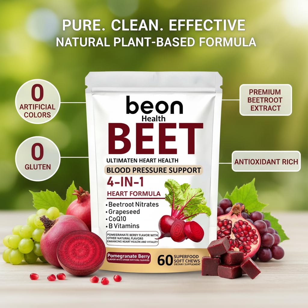 60 Count Beet Chews Supplement with 500mg G60044