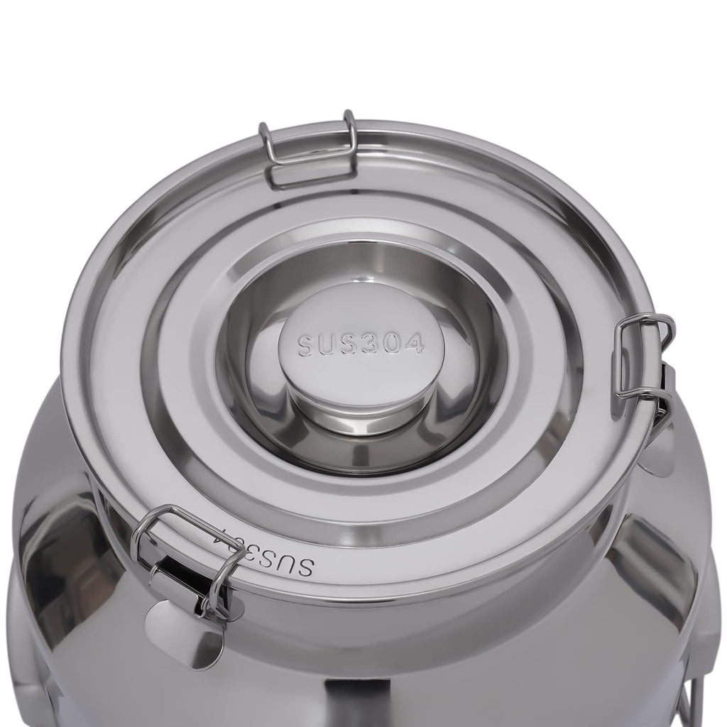 304 Stainless Steel 28L Sealed Lid Faucet Milk Can T2760