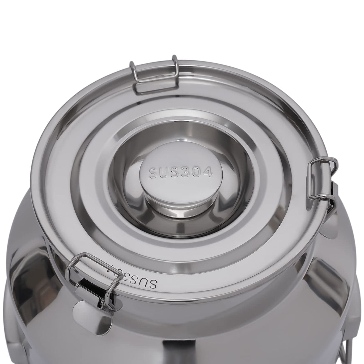 304 Stainless Steel 28L Sealed Lid Faucet Milk Can T2760