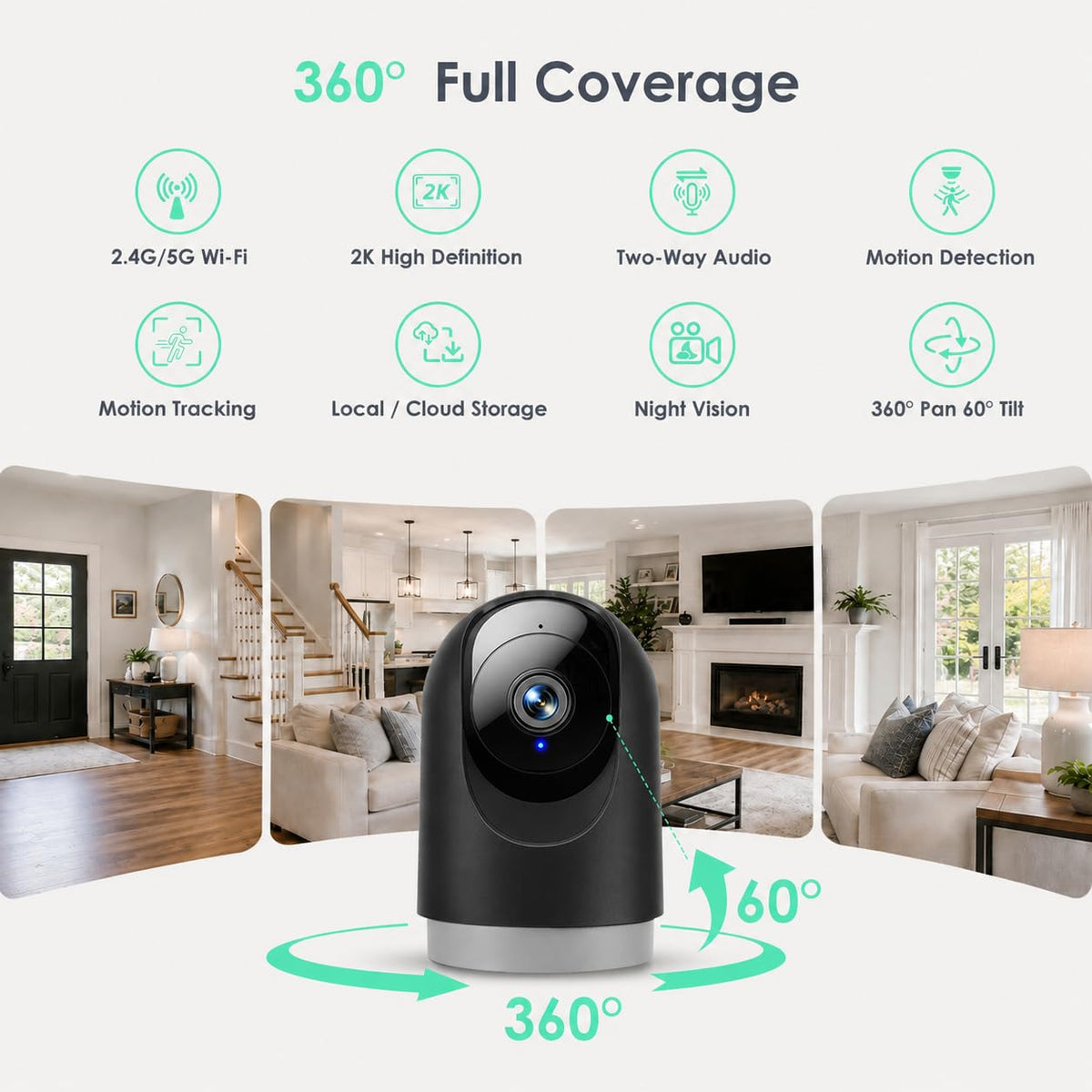 2K Indoor Camera with Motion Tracking M436