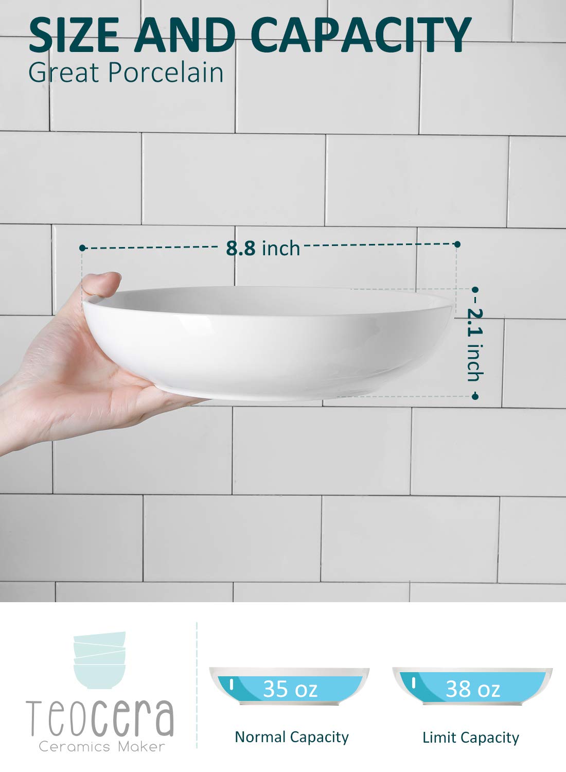 White Pasta Bowls Set of 4 and Jumbo Mugs Set of 4 E945694