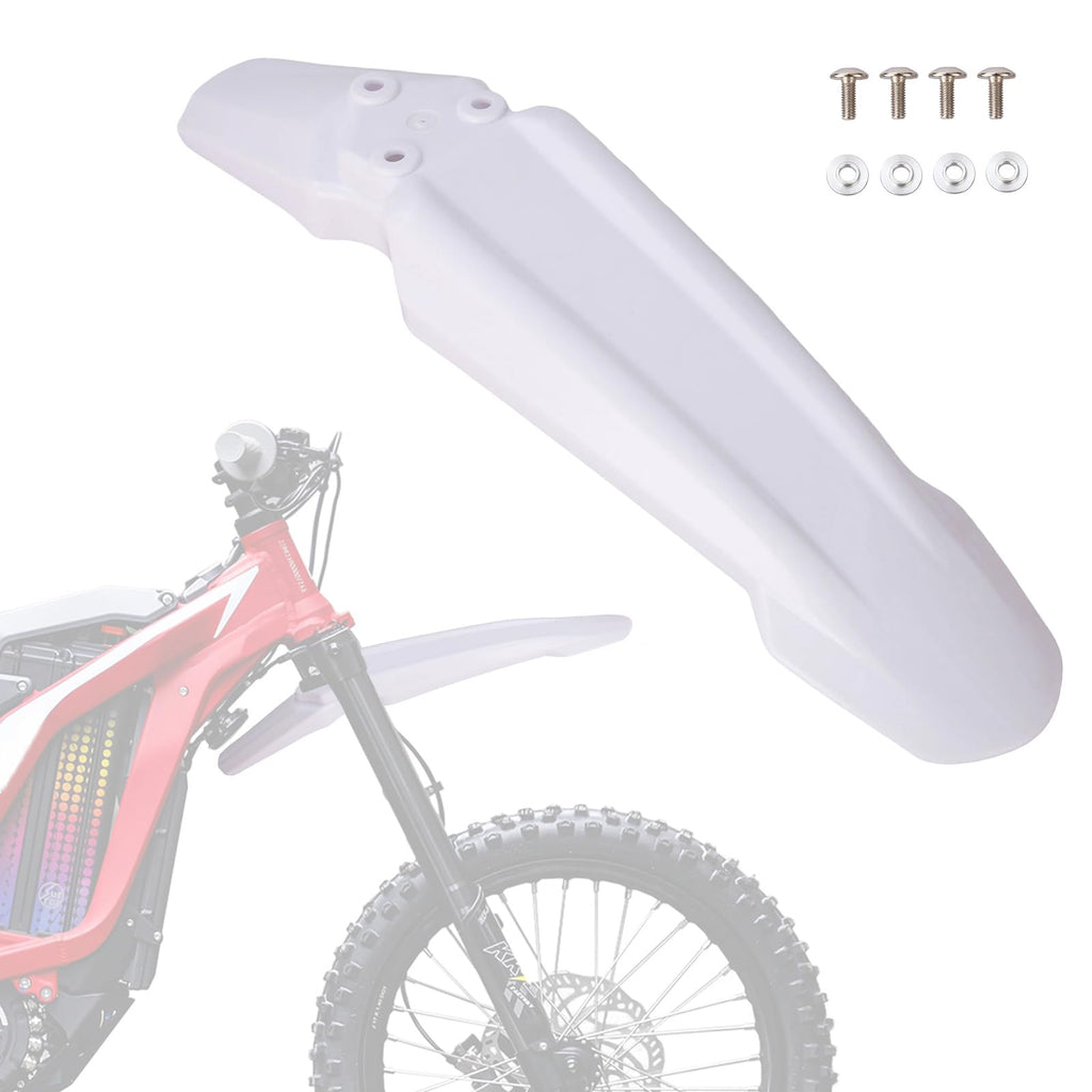 White Dirt Bike & Ebike Front Fender Z94288