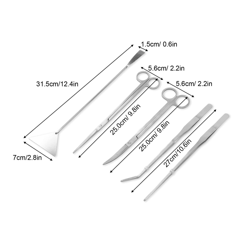 Stainless Steel 5 in 1 Aquarium Aquascaping Kit V40247