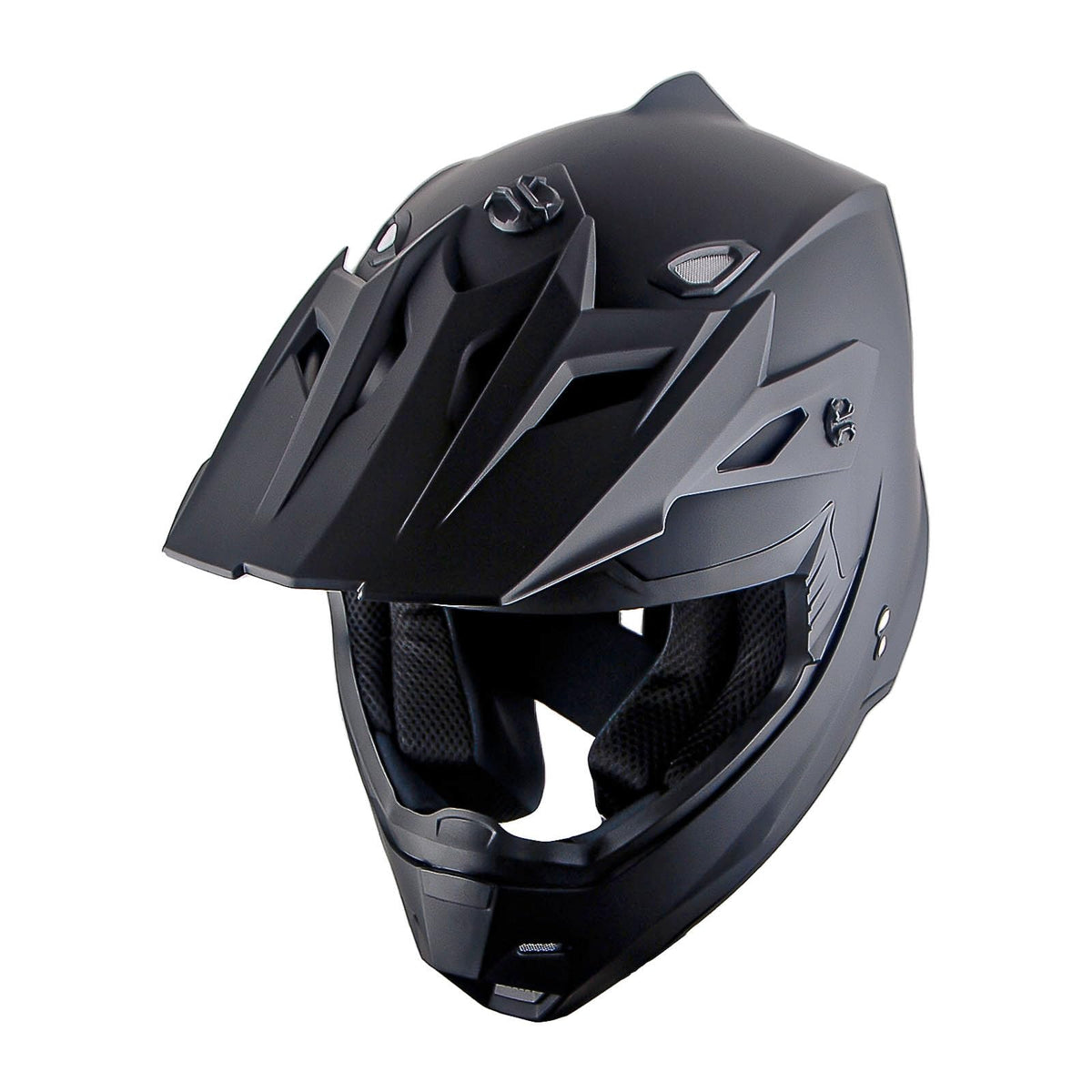 Full Face Motocross Helmet Matt Black B77384