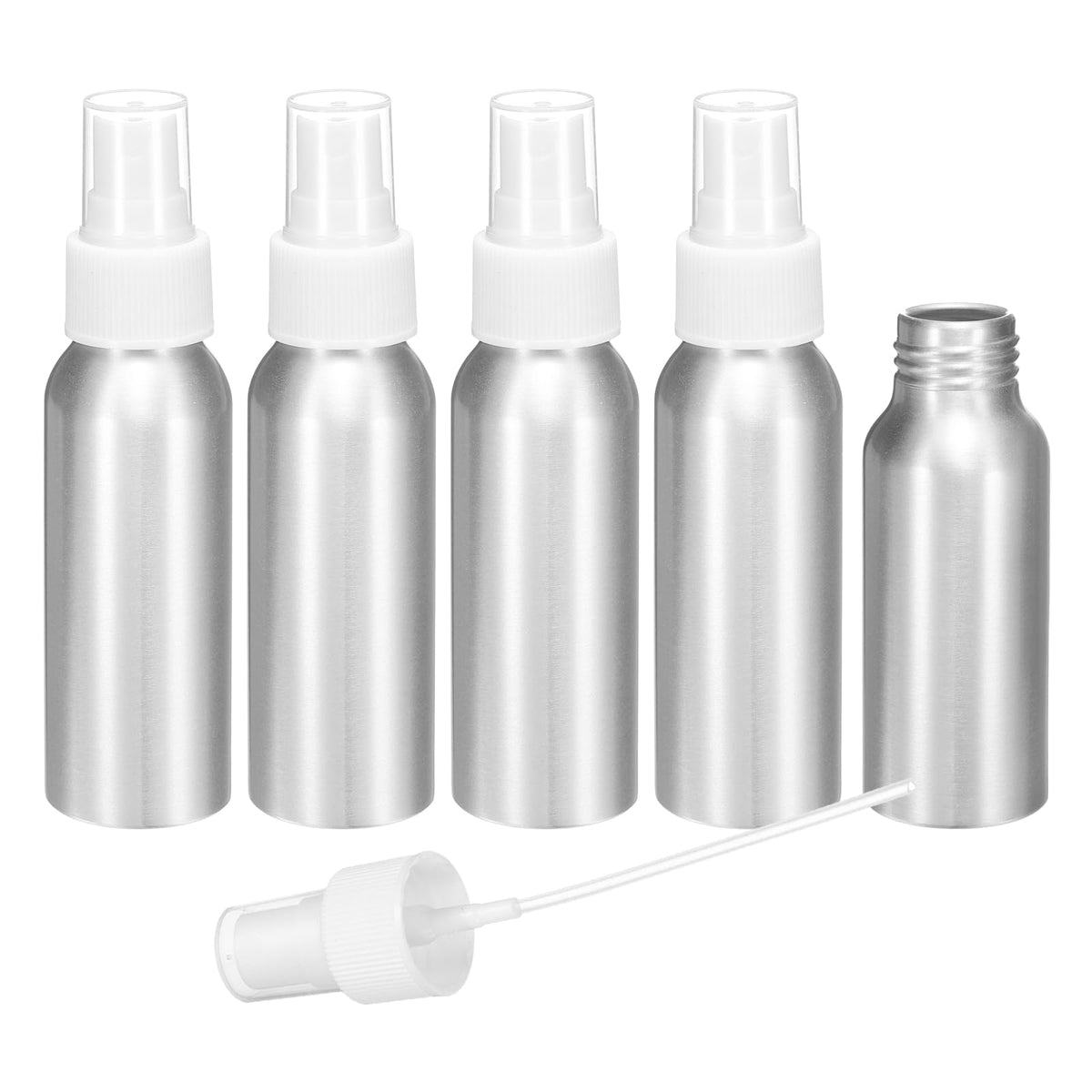 5 Pc 80 ml Aluminum Fine Mist Spray Bottles Q44204