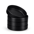 Black Ceramic Pasta Bowls Set of 4 E645240