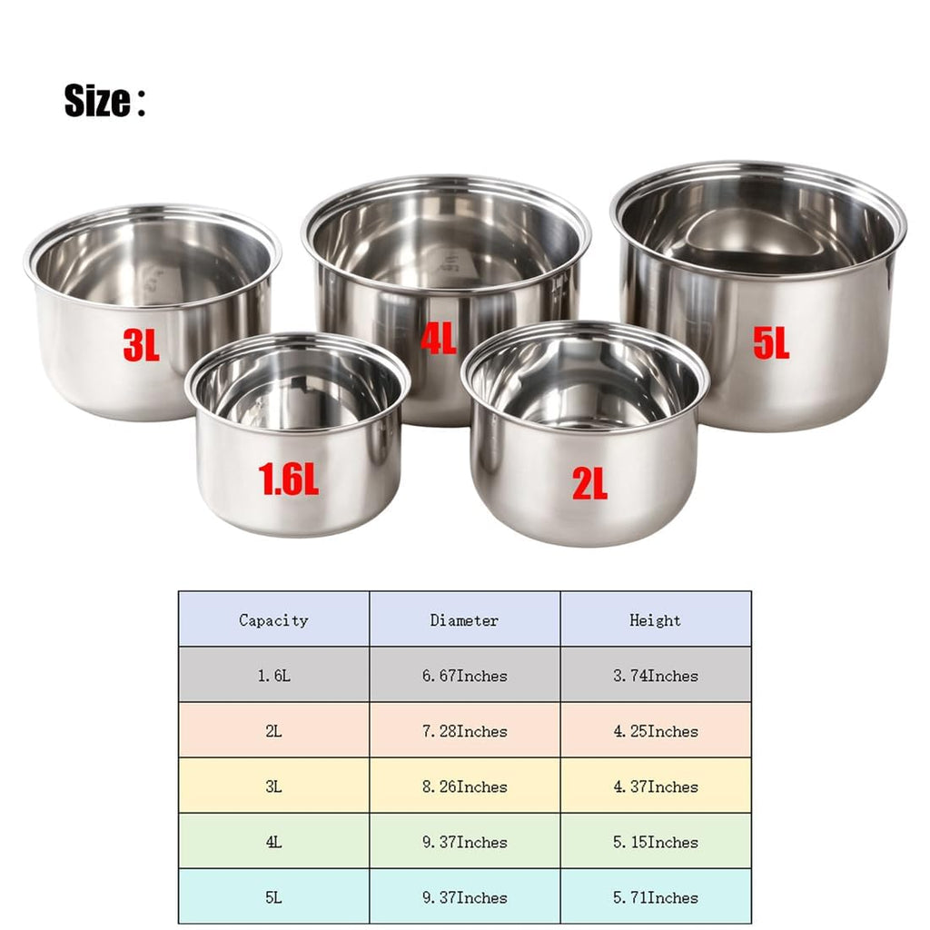 Stainless Steel 3L Rice Cooker Inner Pot C63921