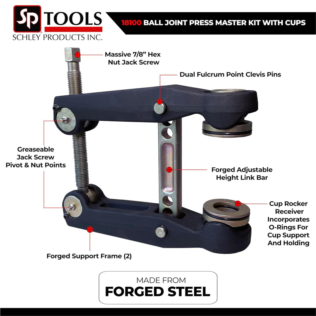 Ball Joint Press Master Kit with Cups G34474
