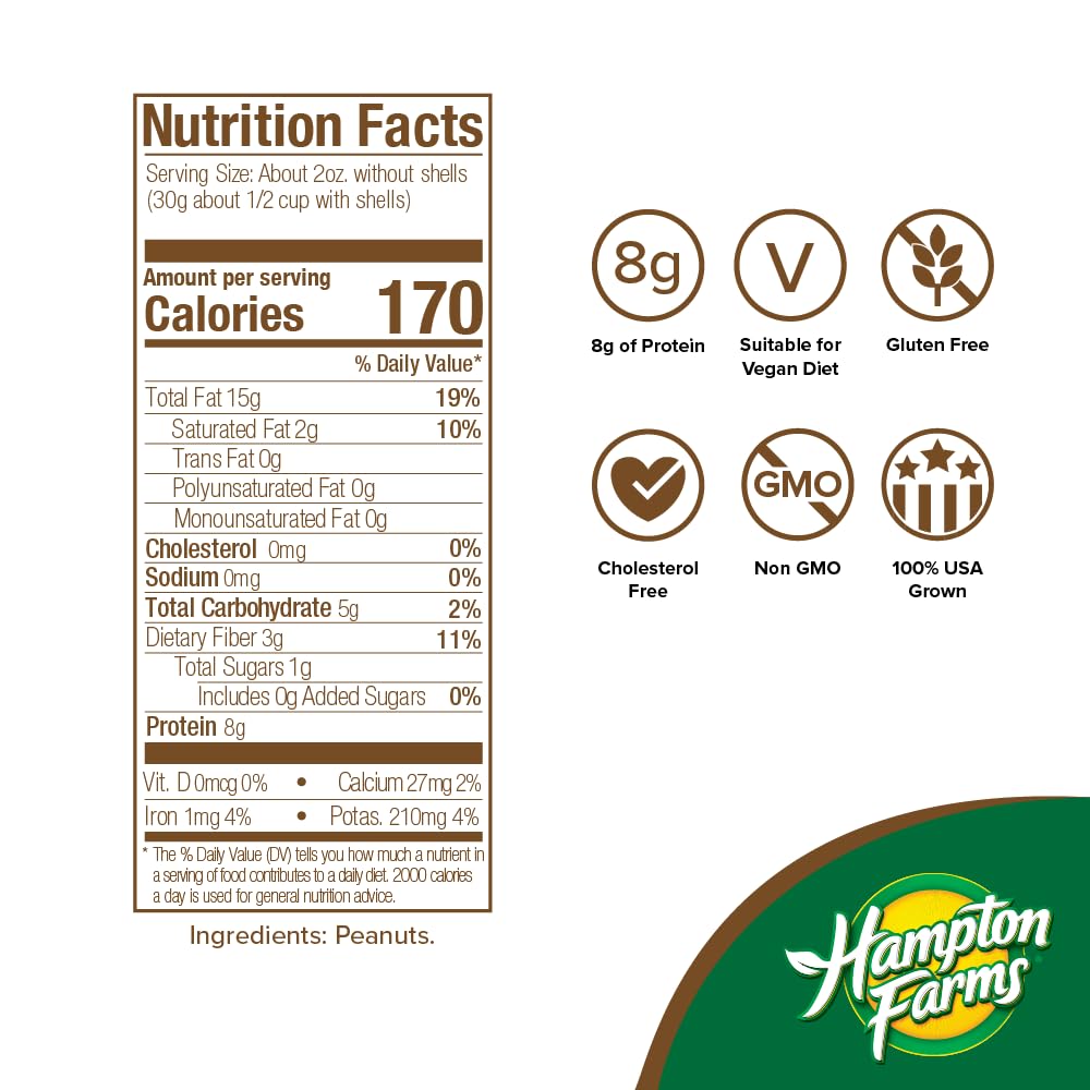 Jumbo Raw Natural In-Shell Peanuts 24 oz Bag E754