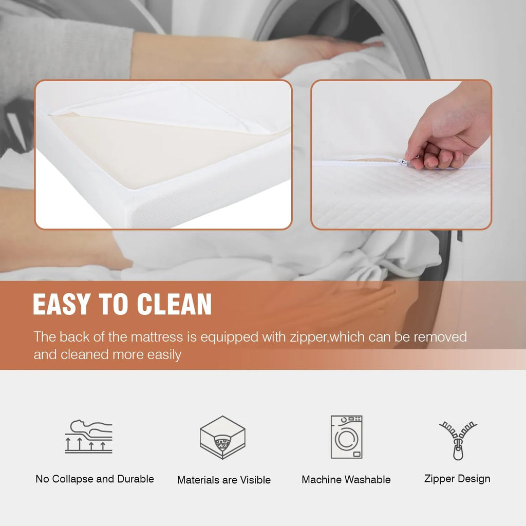 5 inch Memory Foam Twin Mattress with Washable Cover E7757