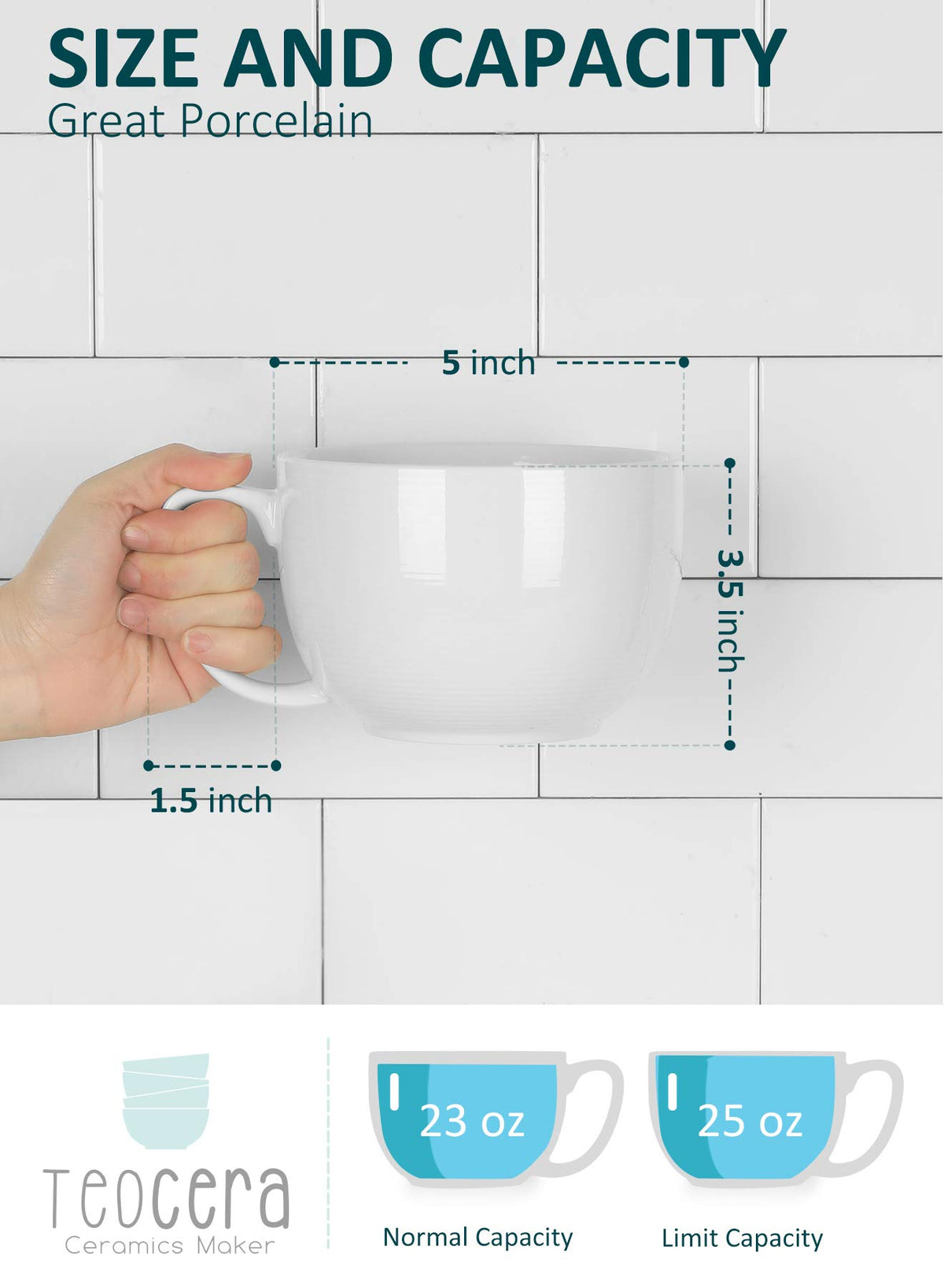 White Pasta Bowls Set of 4 and Jumbo Mugs Set of 4 E945694