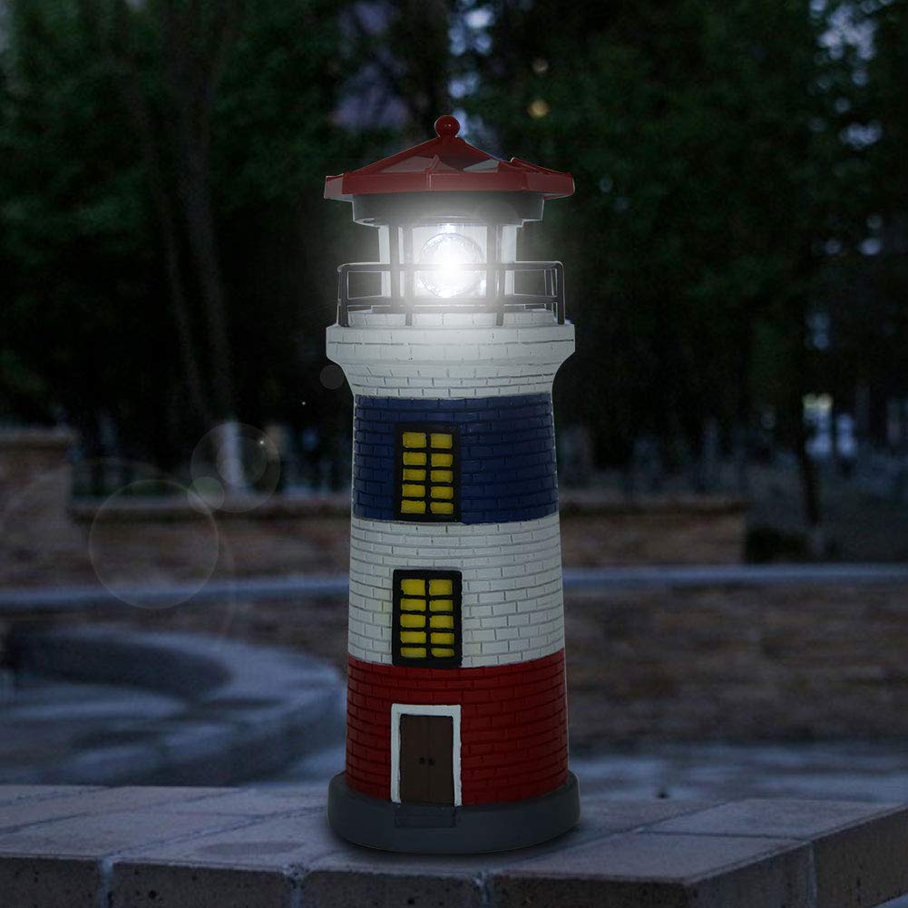 Solar Lighthouse Statue Outdoor Light O128094
