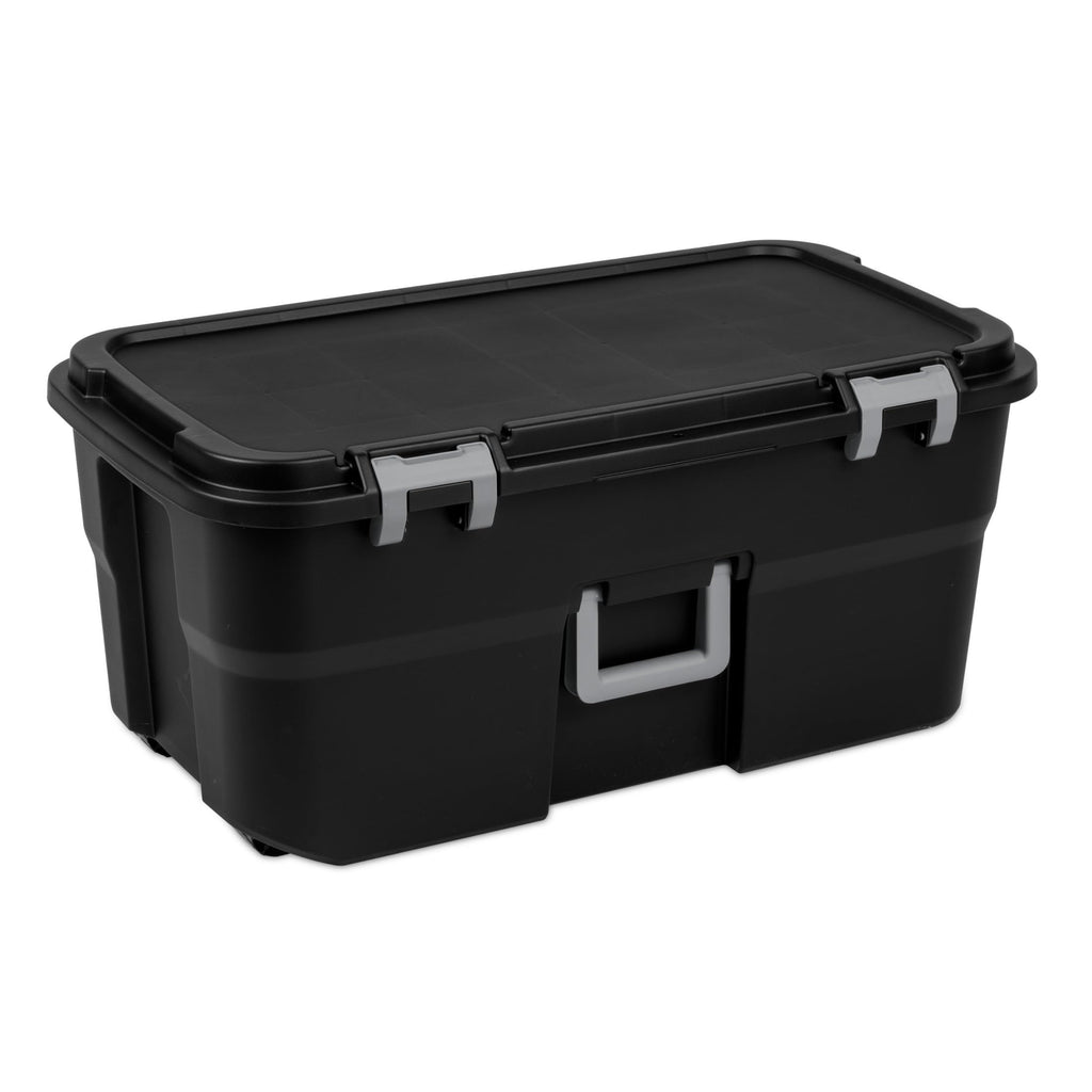 22 Gallon Lockable Heavy-Duty Plastic Storage Trunk Q979371