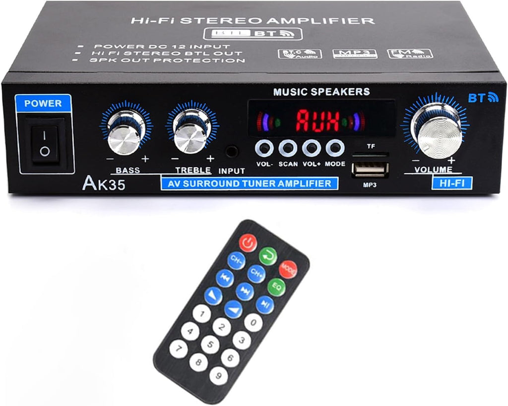 Bluetooth 5.0 200W 2.0 Channel Mini Stereo Amplifier P39862