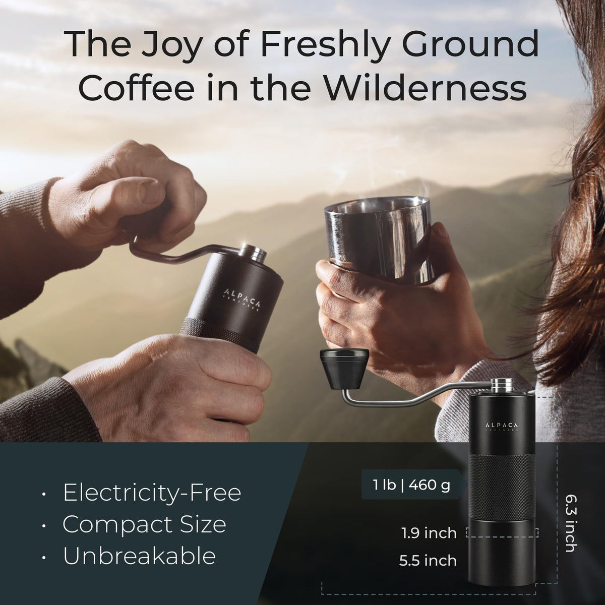 Manual Adjustable Conical Burr Coffee Grinder A2811