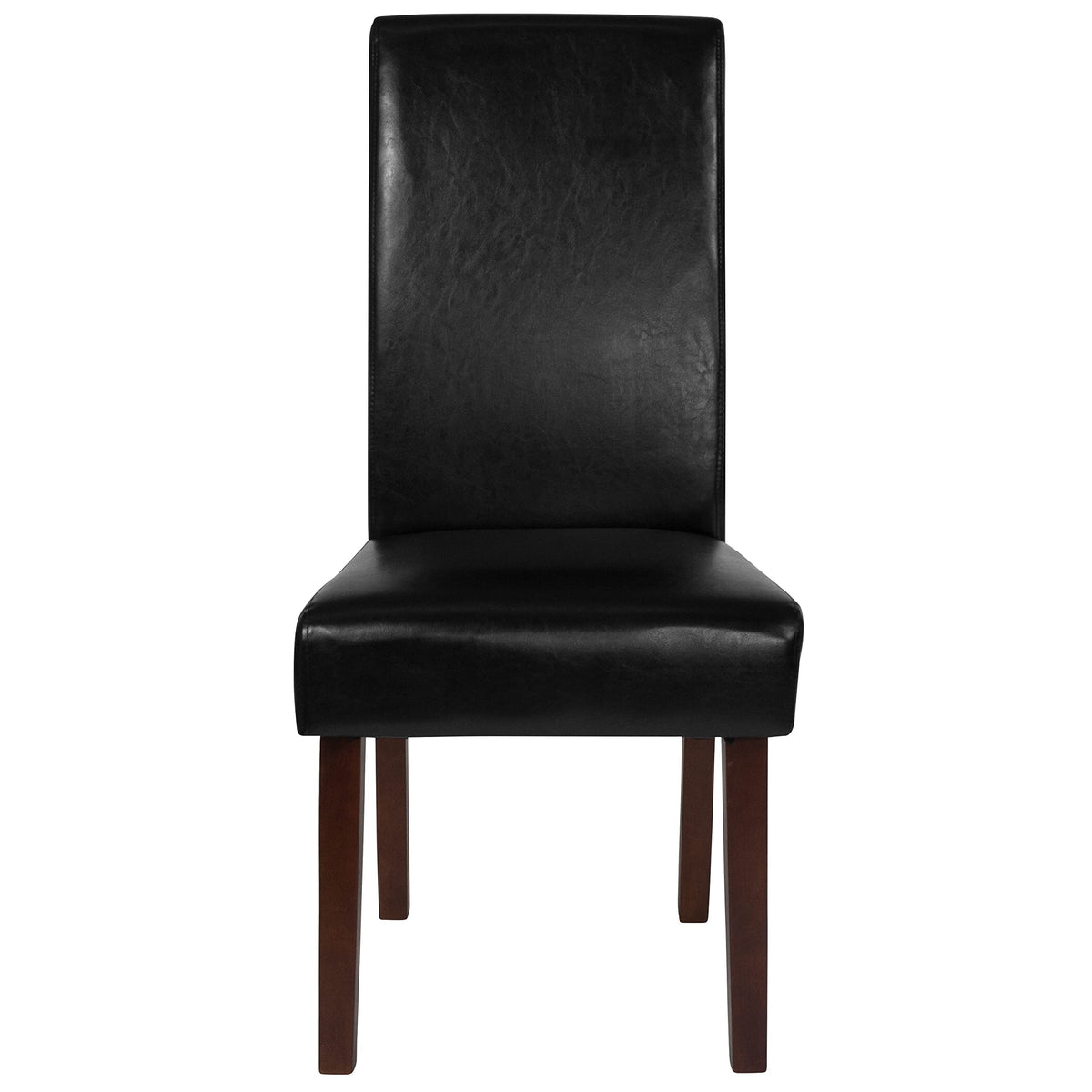 Black Faux Leather Parsons Chair 6-Pack A847344