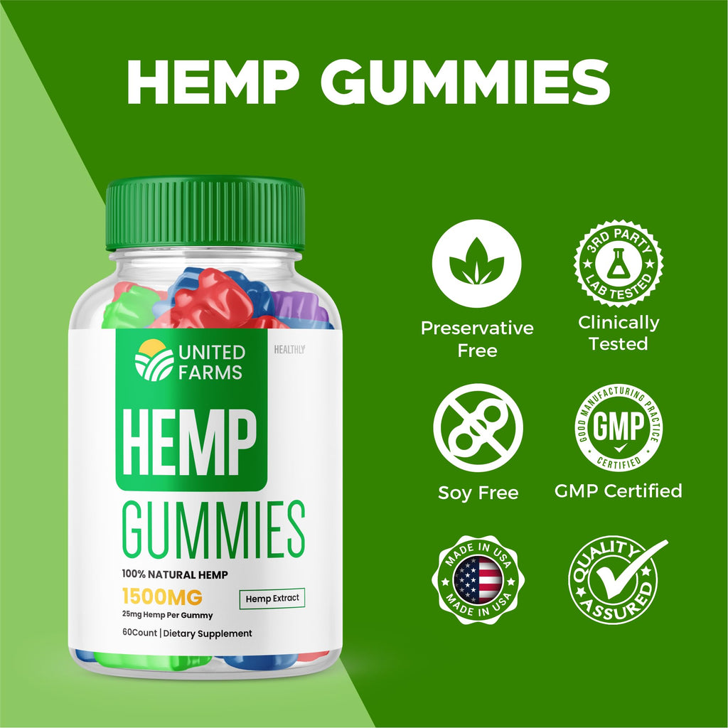 Hemp Extract Gummies 25mg 60 Gummies X71839