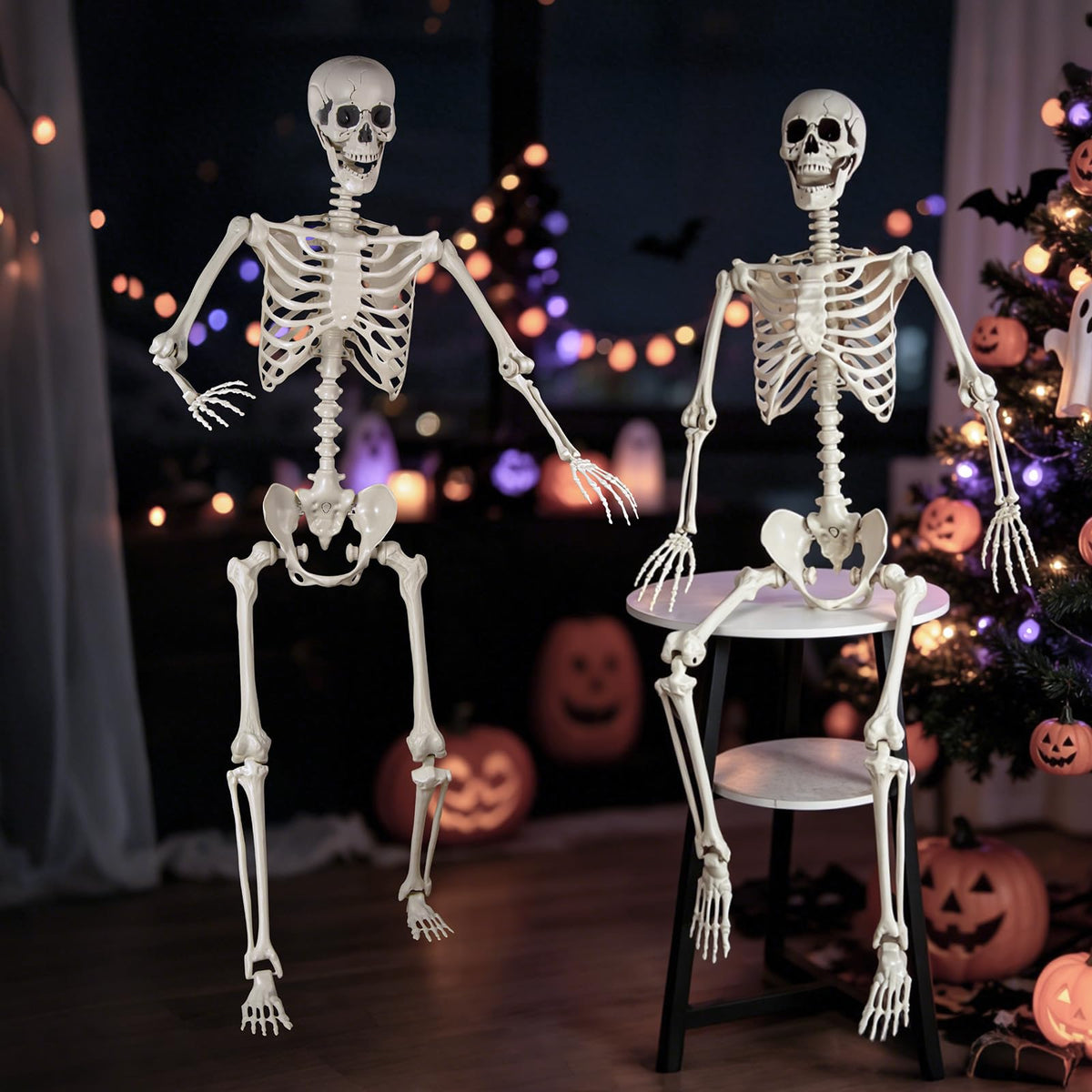 5.4 ft Posable Life Size Skeleton with Movable Joints C8105
