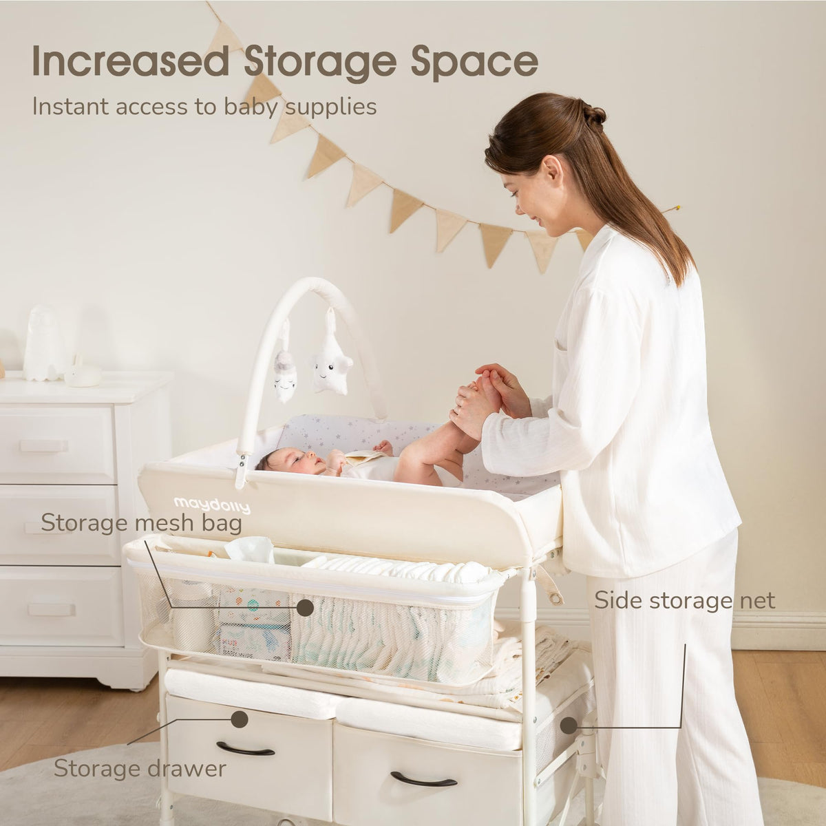 Portable Foldable Waterproof Baby Changing Table A52596