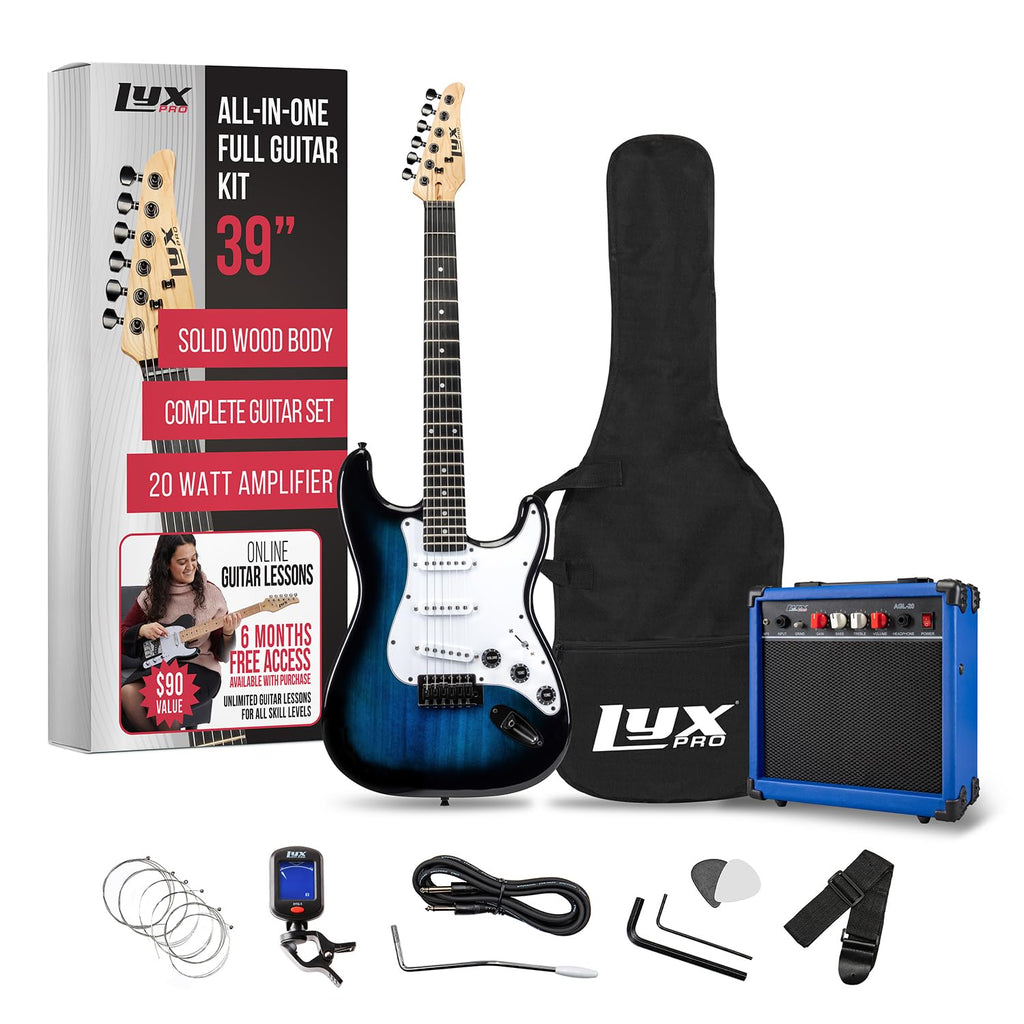 39 inch Electric Guitar Kit with Amplifier Blue V891709
