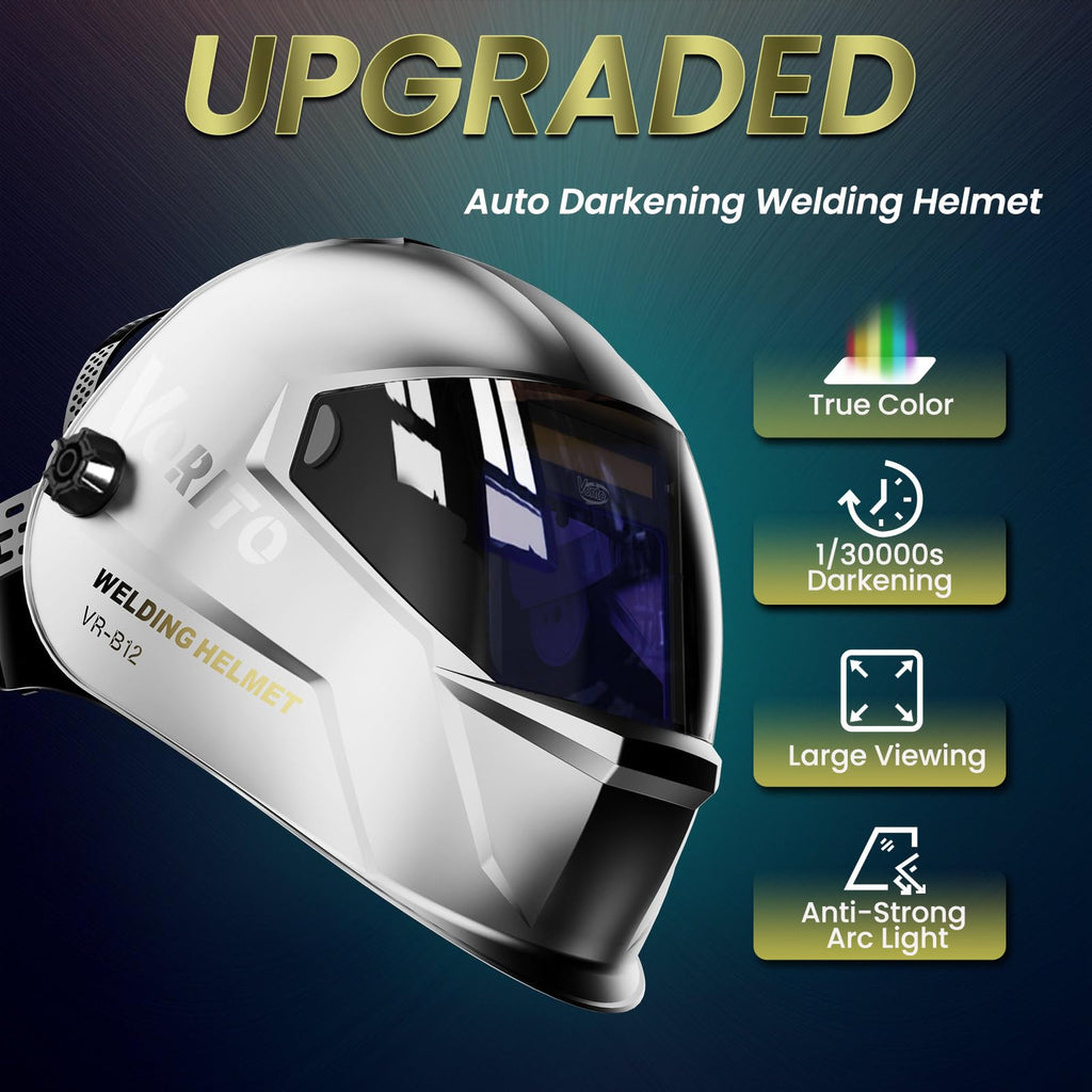 Auto Darkening Welding Helmet with LED Light C7272