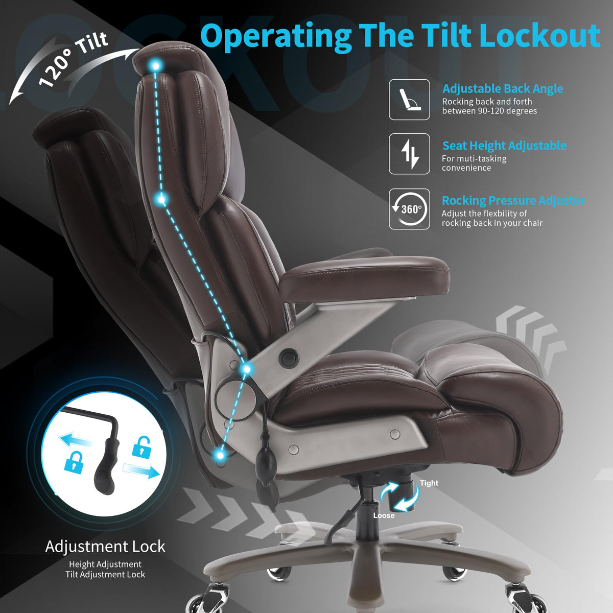 Big and Tall Ergonomic High Back Office Chair R840274