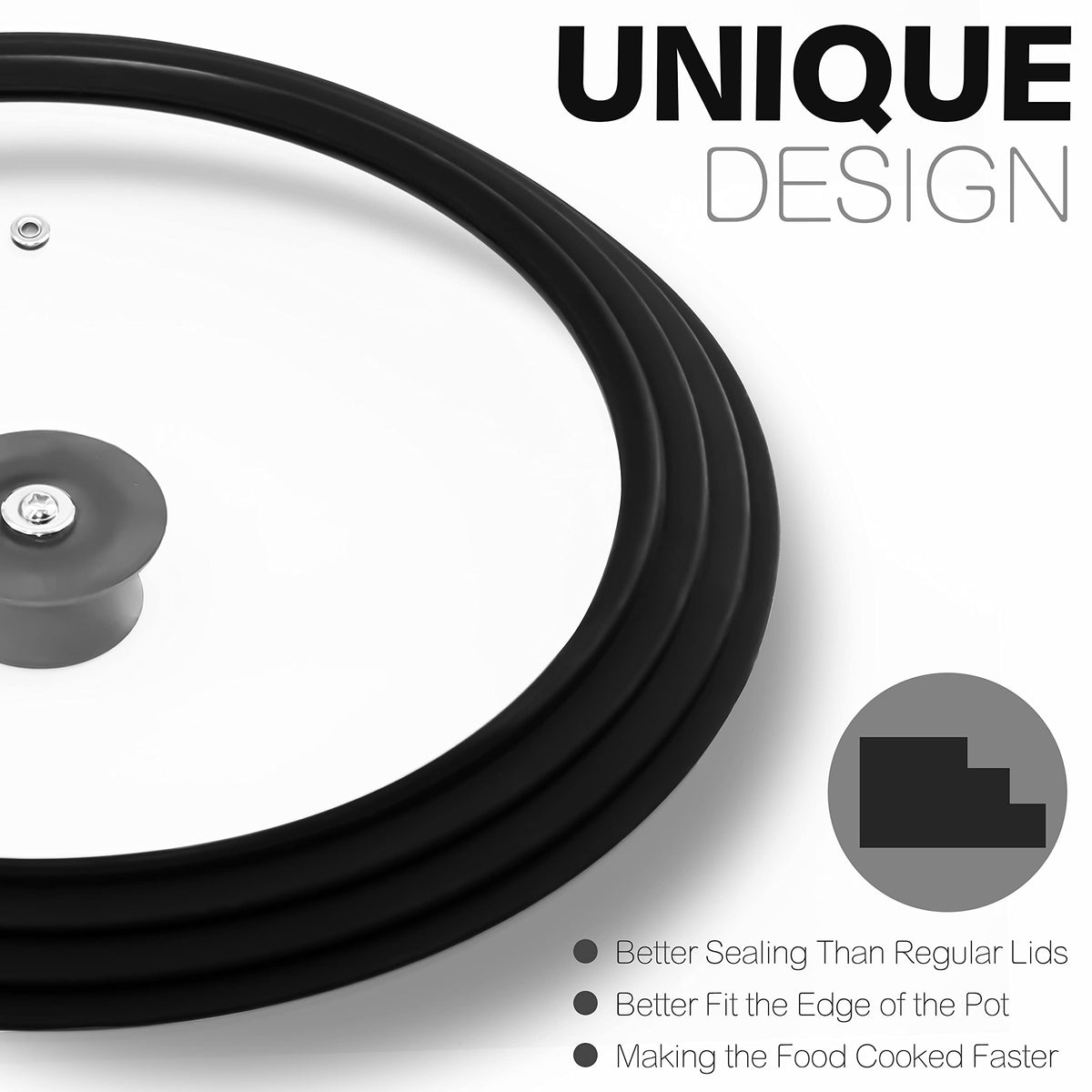 Silicone Universal Lid for Pots, Pans and Skillets N86402