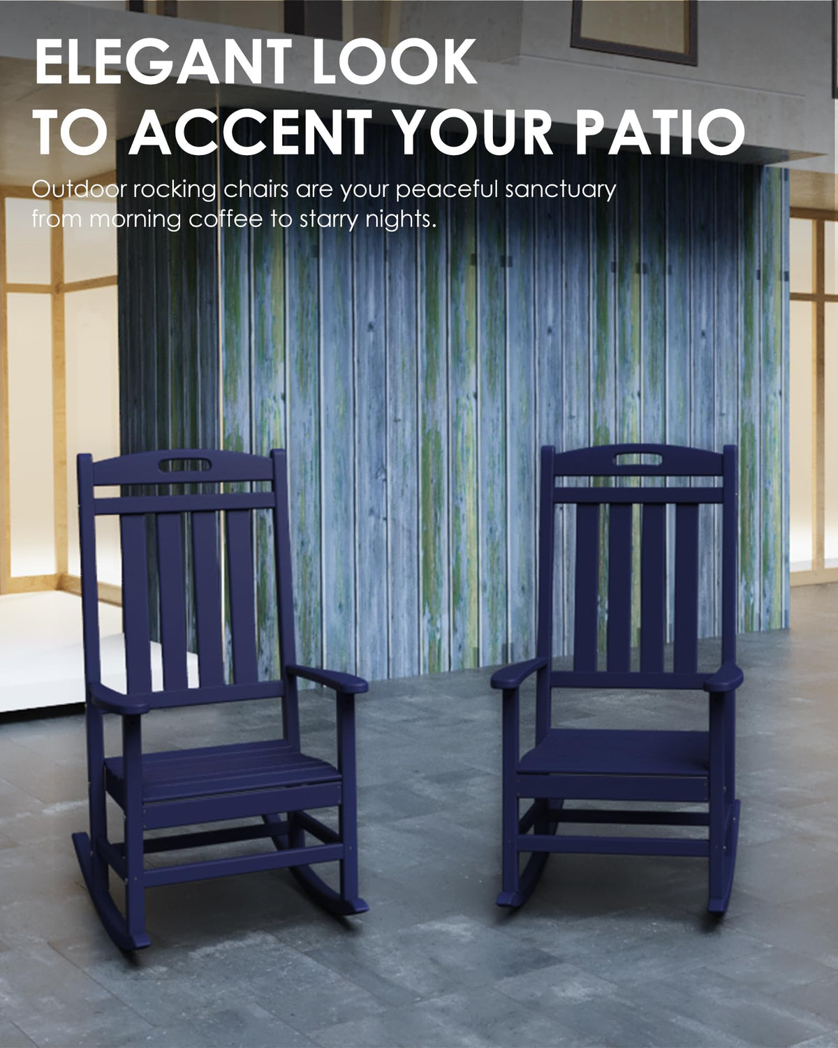 All-Weather Resistant Poly Lumber Rocking Chair J300