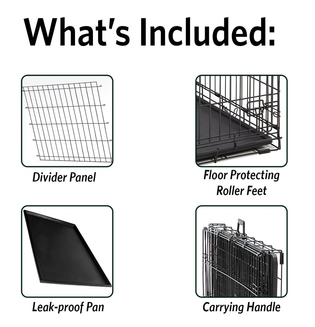 36-Inch Double Door Dog Crate E280