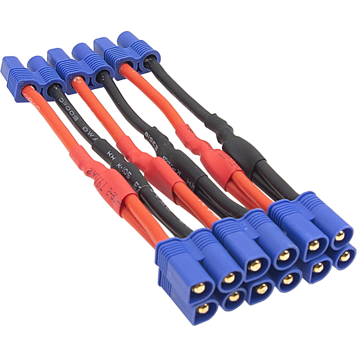 3Pcs 14AWG Silicone Y Splitter Cable Adapter 1 Female to 2 Male I862187