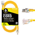 12 Gauge 6 Ft Heavy Duty Outdoor Extension Cord S9483