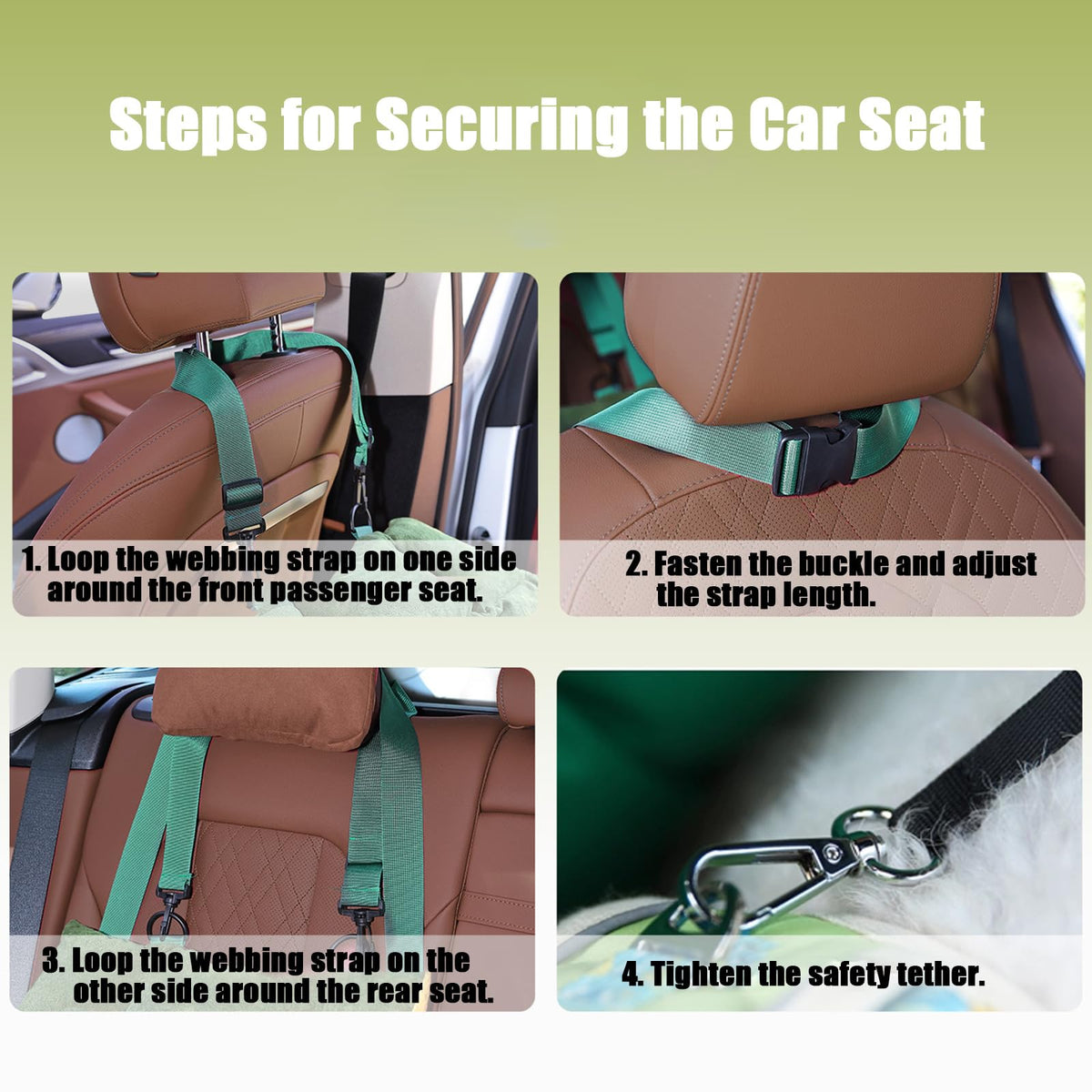 2-in-1 Dog Car Seat for Small Dogs W104672